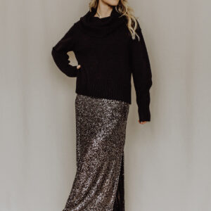 Strickpullover mit Wasserfall-Ausschnitt Loya