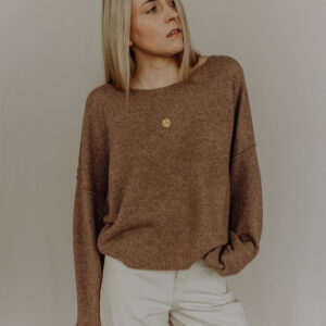 Strickpullover mit U-Boot-Ausschnitt (versch. Farben)