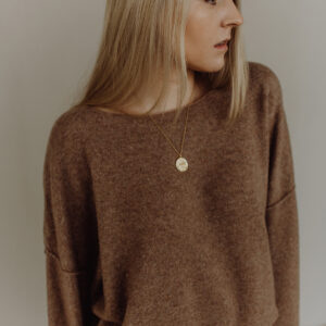 Strickpullover mit U-Boot-Ausschnitt (versch. Farben)