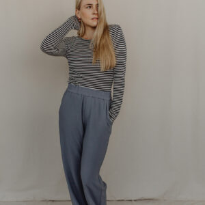 Gestreiftes Basic-Langarmshirt Laini