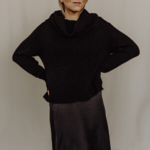 Strickpullover mit Wasserfall-Ausschnitt Loya