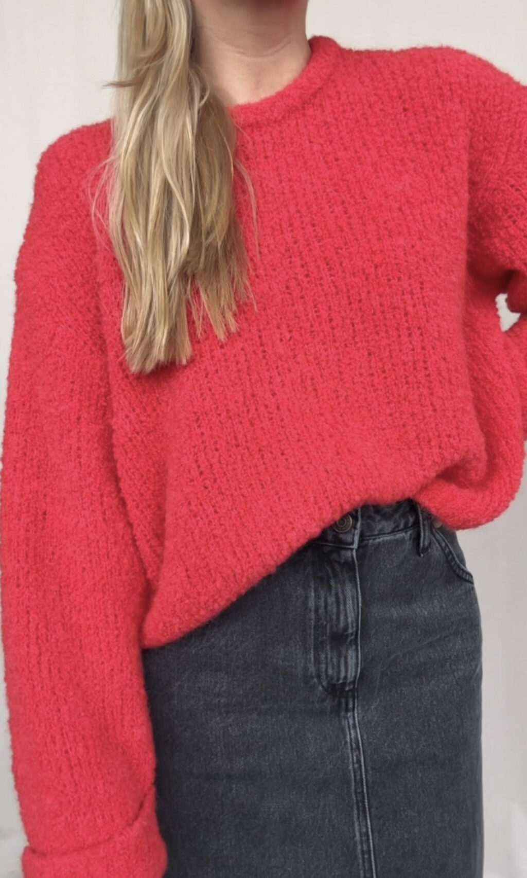 Cropped Strickpullover – Bild 4