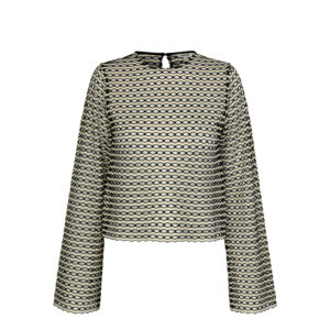 Langarmshirt mit Lochmuster Ladessa