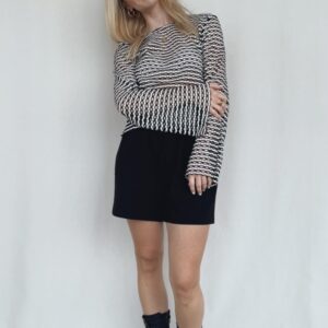 Langarmshirt mit Lochmuster Ladessa