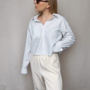 Verkürzte Bluse mit Streifen Emmelia