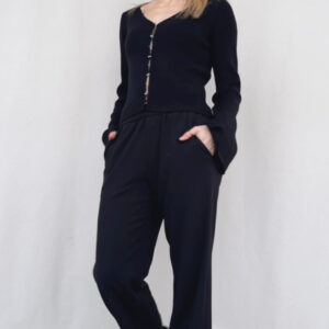 Ripp-Strickjacke mit Perlenknöpfen Costica (versch. Farben)