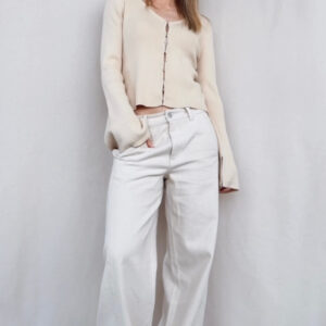 Ripp-Strickjacke mit Perlenknöpfen Costica (versch. Farben)