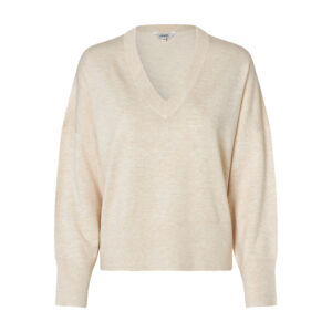 Leichter Strickpullover Gillian mit V-Ausschnitt (versch. Farben)