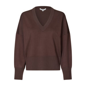 Leichter Strickpullover Gillian mit V-Ausschnitt (versch. Farben)