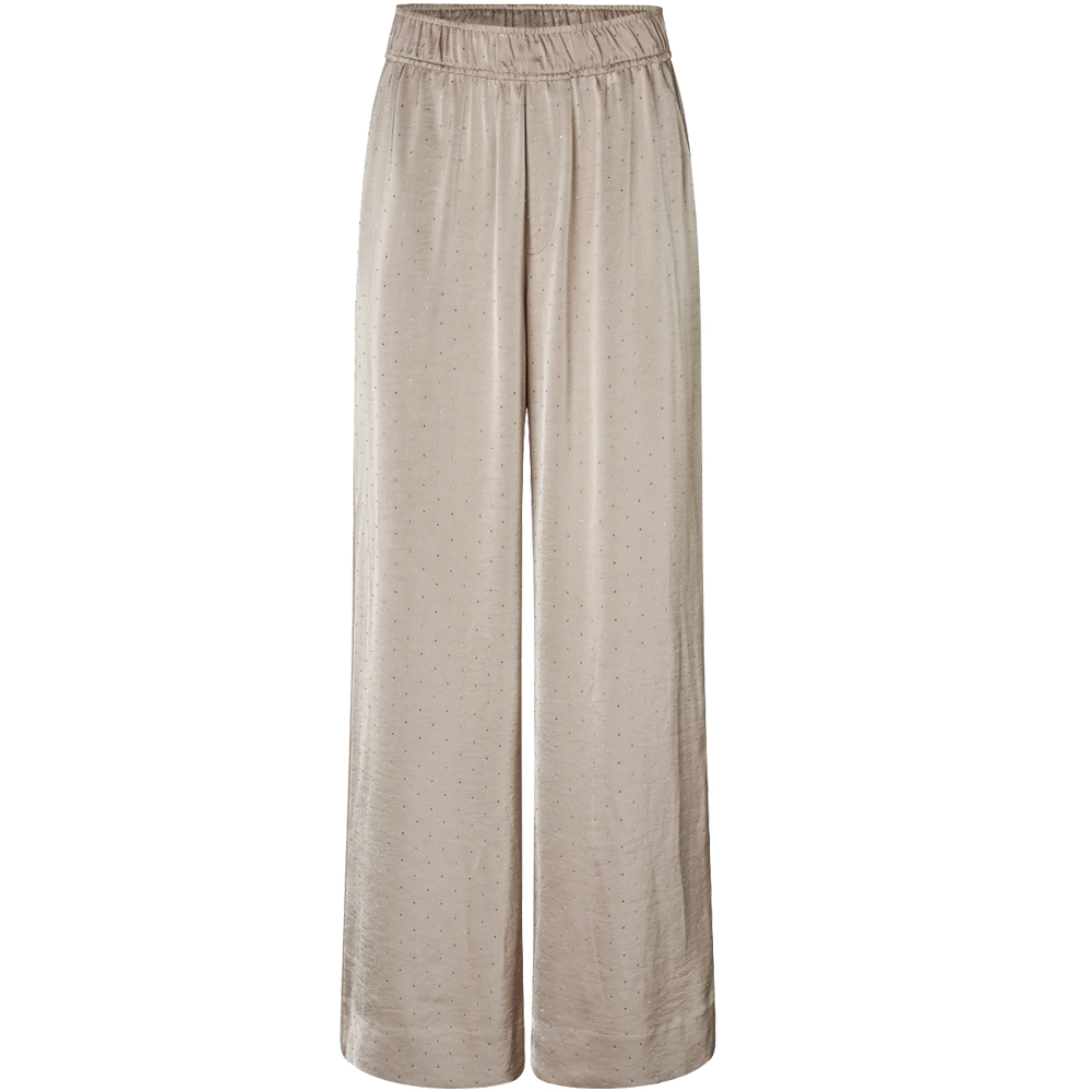 Satinhose mit Strasssteinen Asaka