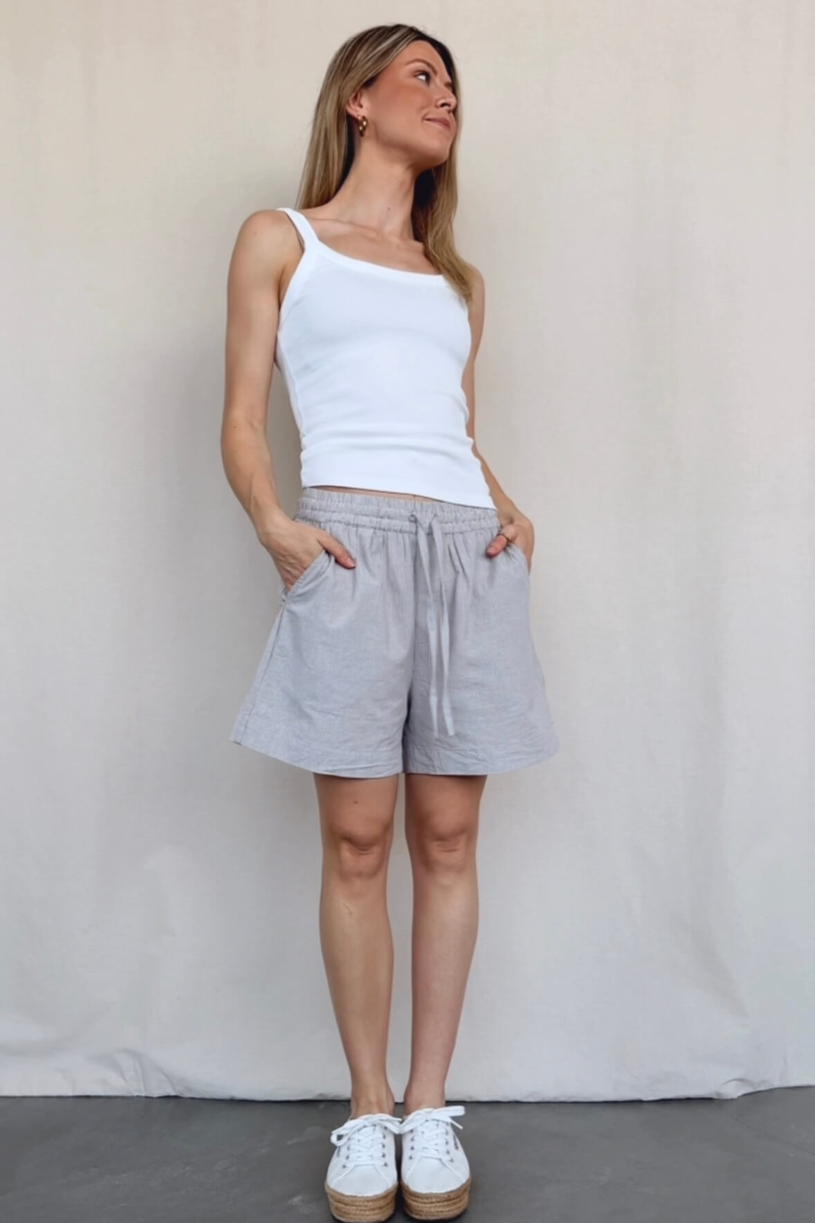 Shorts mit Streifen Meris