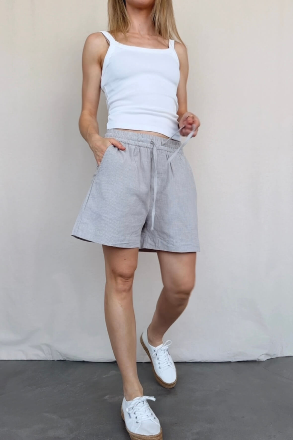 Shorts mit Streifen Meris