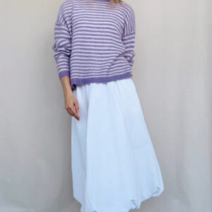 Strickpullover mit Streifen