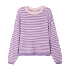 Strickpullover mit Streifen