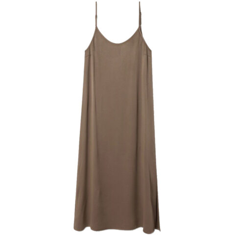 Satin-Kleid mit Schlitz