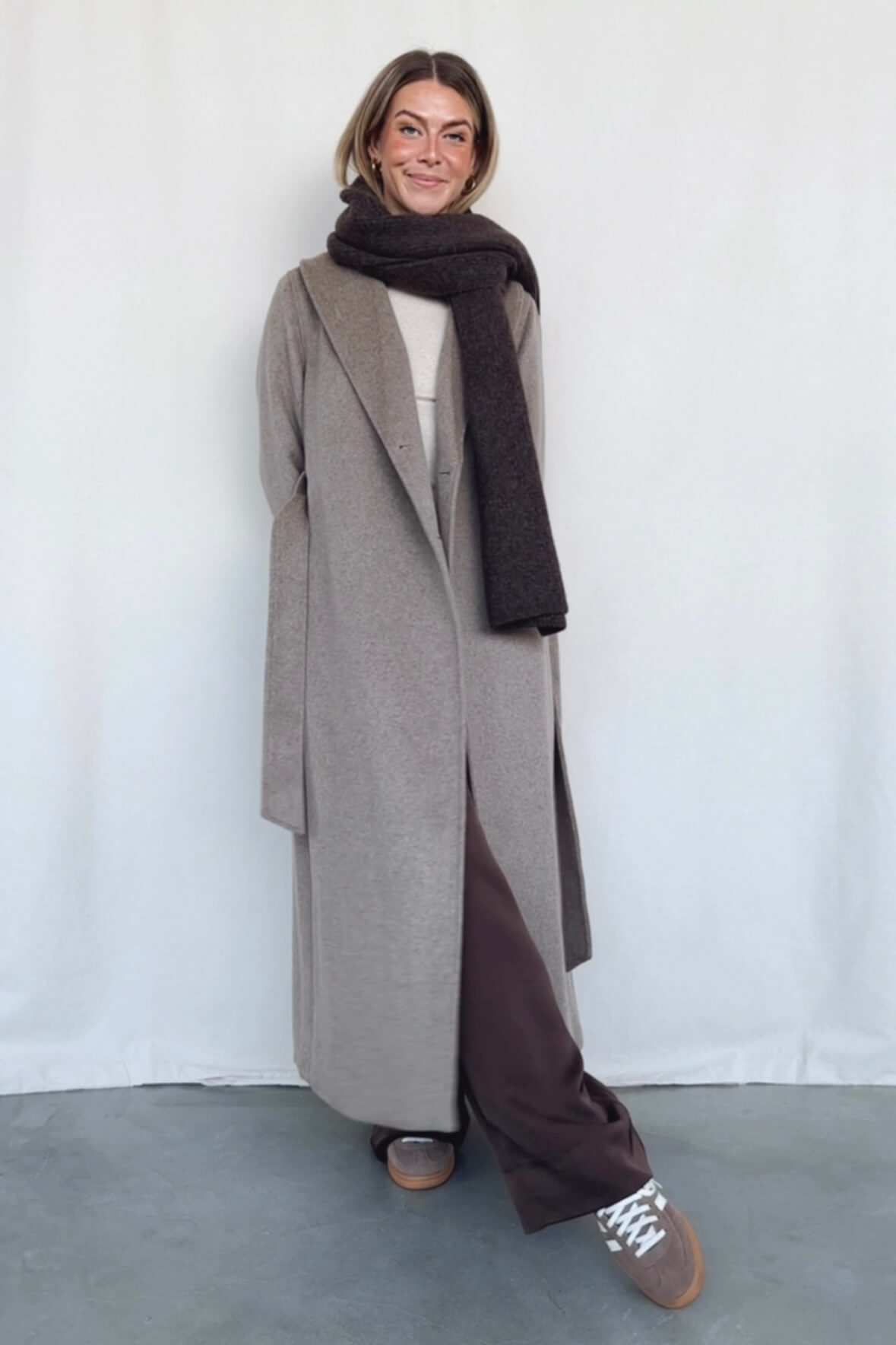 Langer Wollmantel Umia