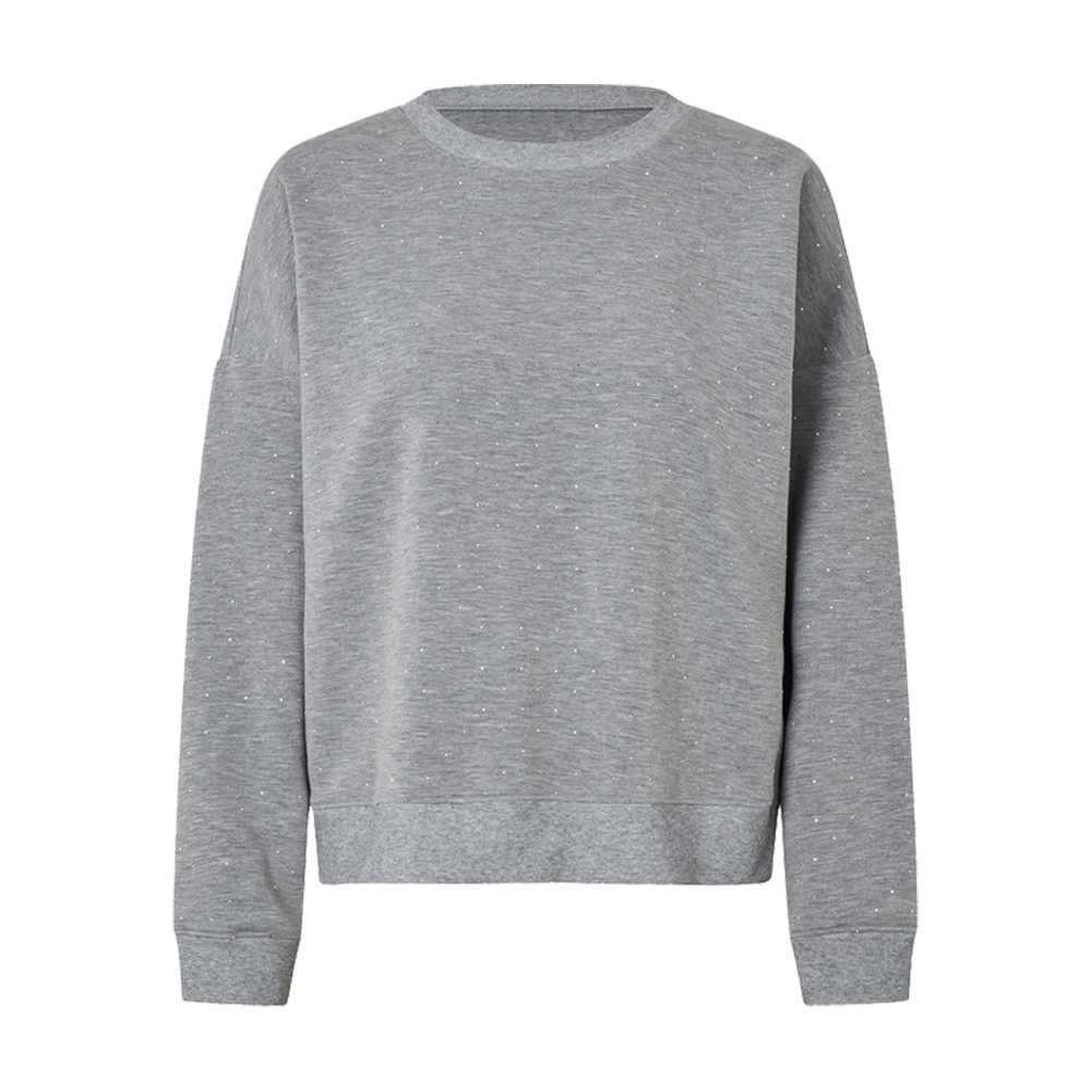 Jersey-Sweatshirt Gilli mit Strasssteinen