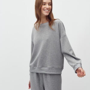 Jersey-Sweatshirt Gilli mit Strasssteinen