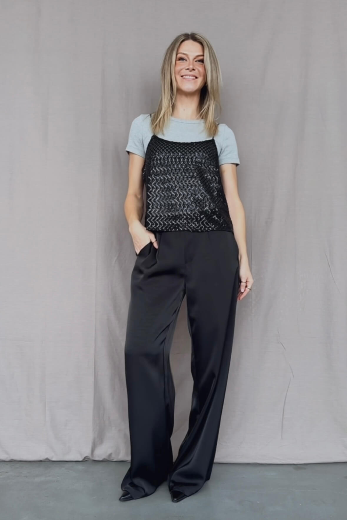 Pailletten-Top Amara