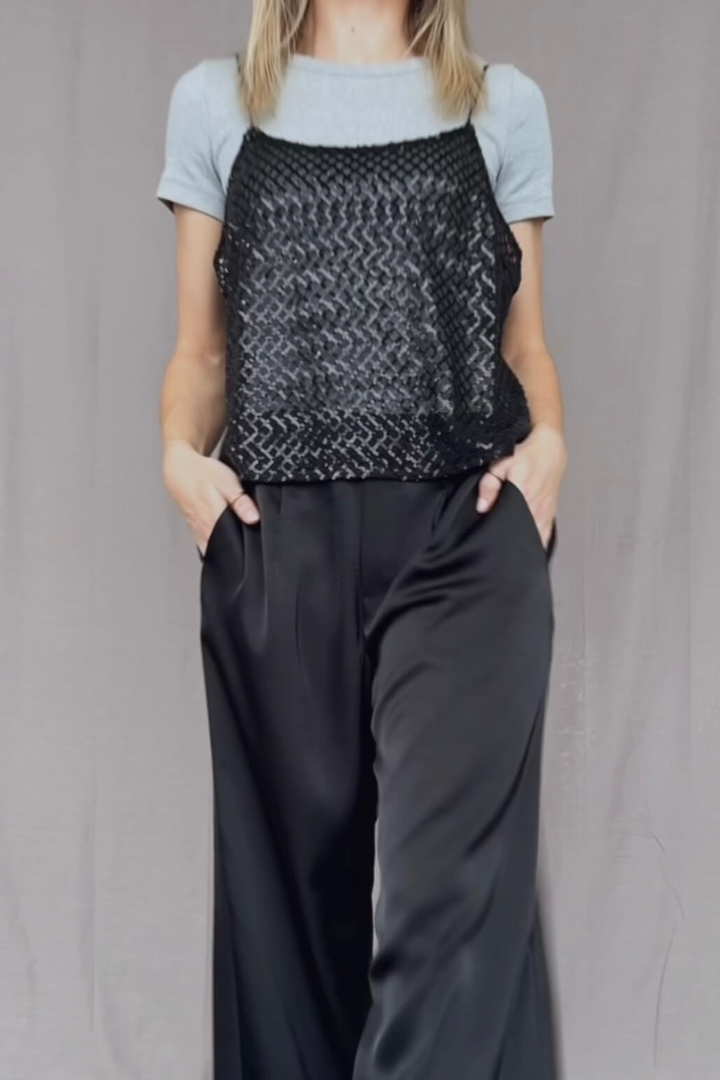 Pailletten-Top Amara