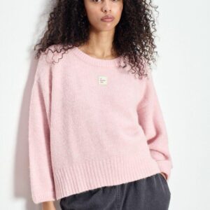 Verkürzter Strickpullover