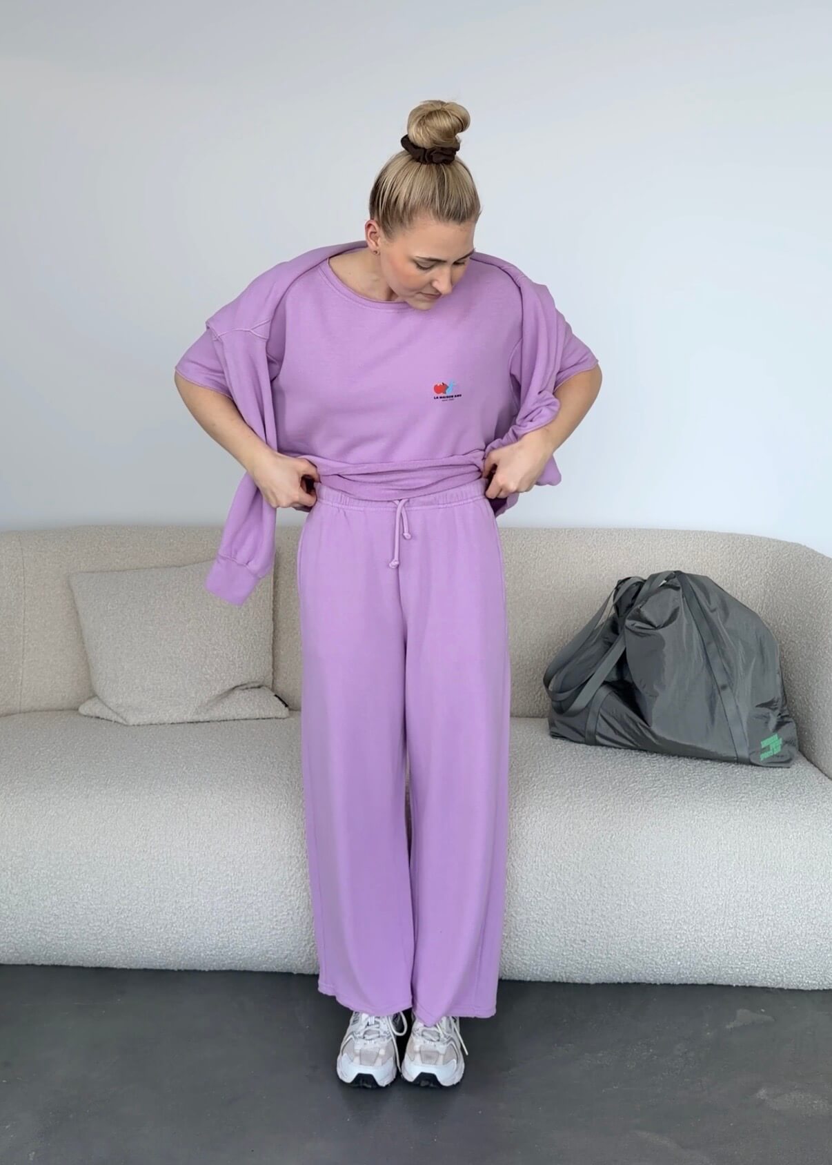 Weite Sweatpants in 7/8-Länge